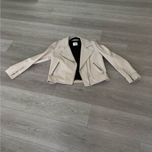 Women's Cream Biker Jacket